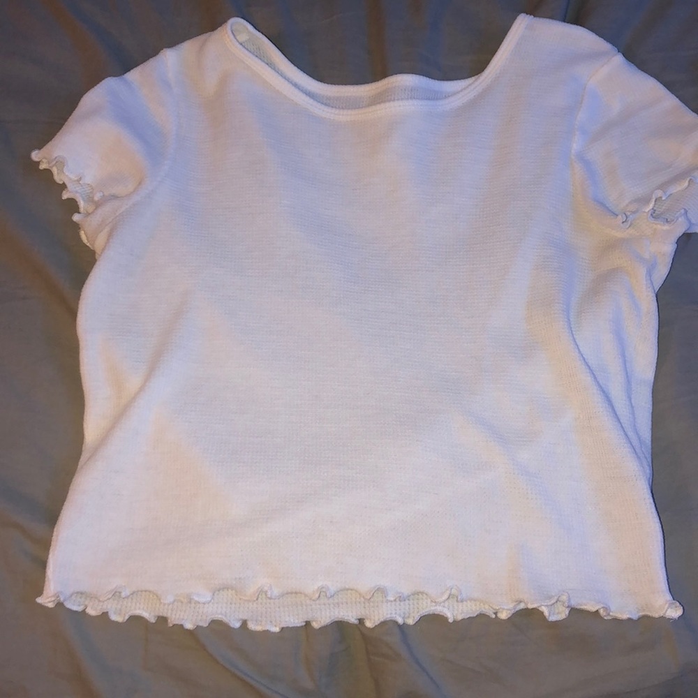 american eagle outfitters white crop top